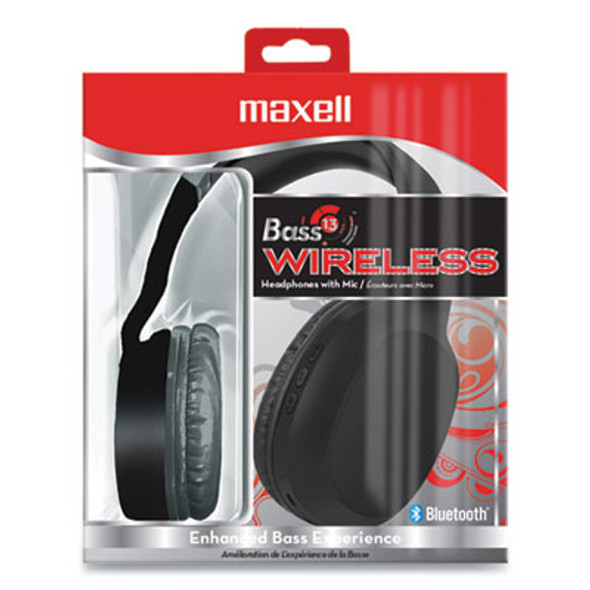 Bass 13 Wireless Headphone With Mic, Black