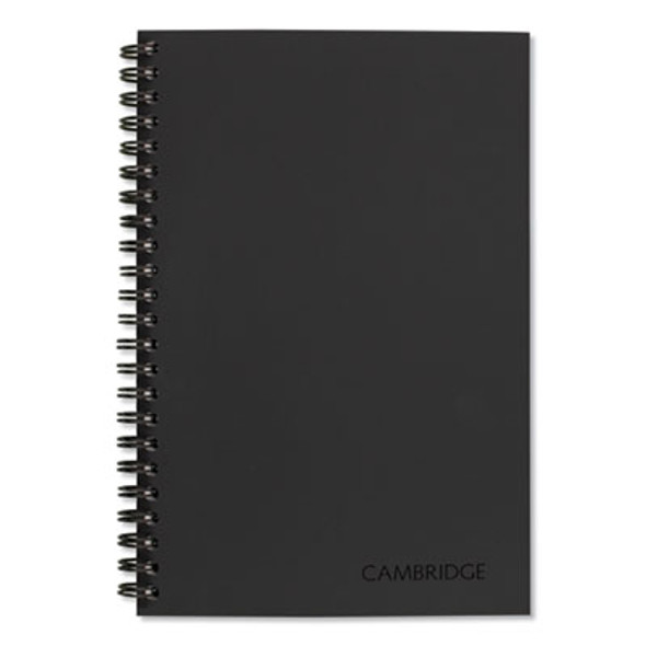 Wirebound Guided Business Notebook, Quicknotes List-Management Format, Dark Gray Linen Cover, (80) 8 x 5 Sheets
