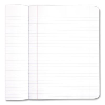 Composition Book, Wide/Legal Rule, Black Cover, (100) 9.75 x 7.5 Sheets