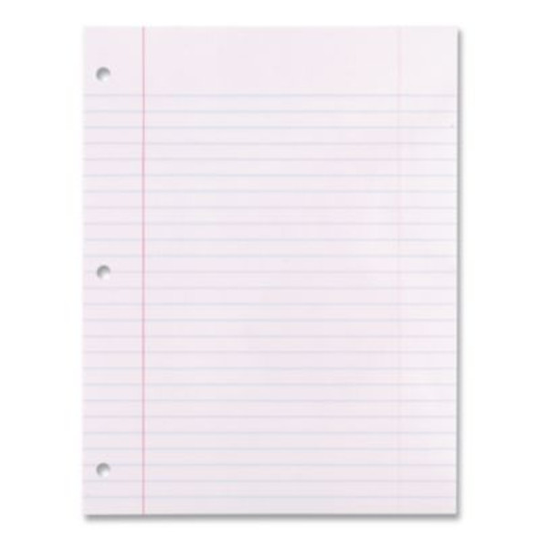 Filler Paper, 3-Hole, 8 X 10.5, Wide/Legal Rule, 200/Pack