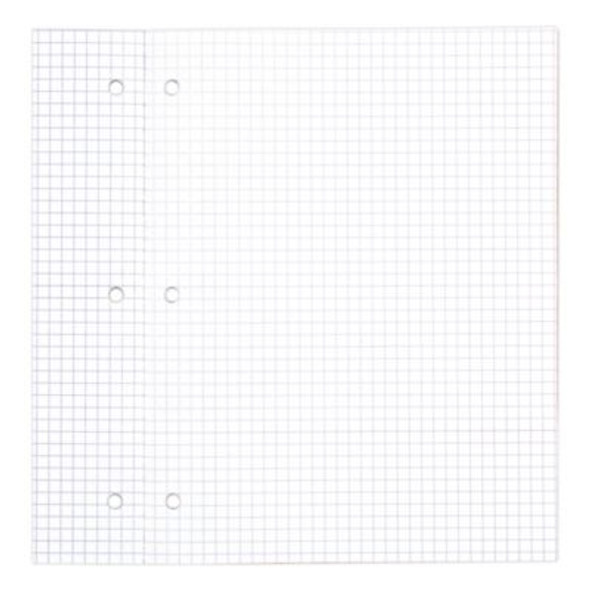 Graph Paper Tablet, 3-Hole, 8.5 X 11, Quadrille: 4 Sq/In, 20 Sheets/Pad, 12 Pads/Pack