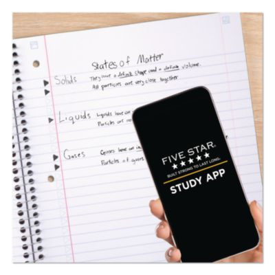 Wirebound Notebook, 1-Subject, Wide/Legal Rule, Red Cover, (100) 10.5 x 8 Sheets