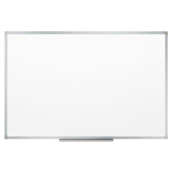 Dry Erase Board With Aluminum Frame, 72" x 48", White Surface, Satin Aluminum Frame