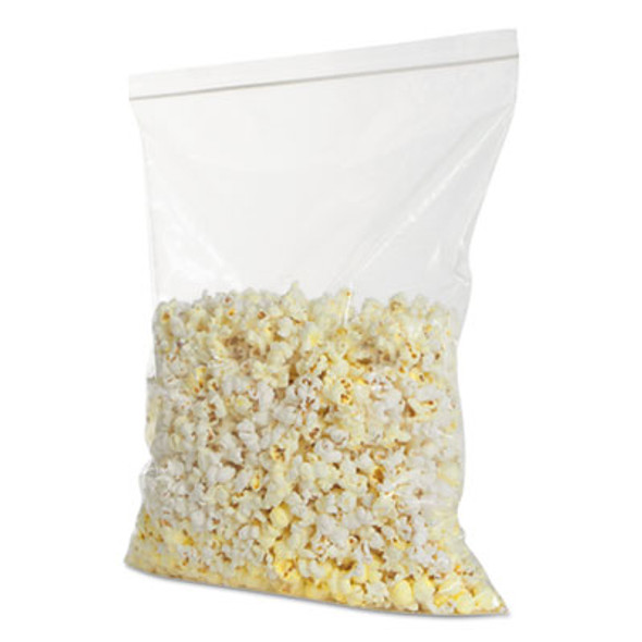 Zippit Resealable Bags, 4 Mil, 13" x 18", Clear, 100 Bags/Pack, 5 Packs/Carton