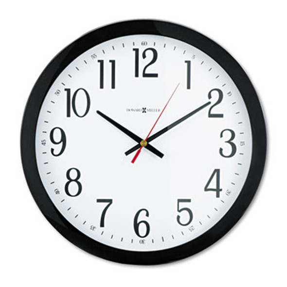 Gallery Wall Clock, 16" Overall Diameter, Black Case, 1 Aa (Sold Separately)