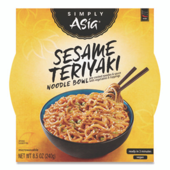 Simply Asia Sesame Teriyaki Noodle Bowl, 8.5 Oz, 6/Carton