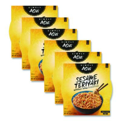 Simply Asia Sesame Teriyaki Noodle Bowl, 8.5 Oz Bowl, 6/Carton