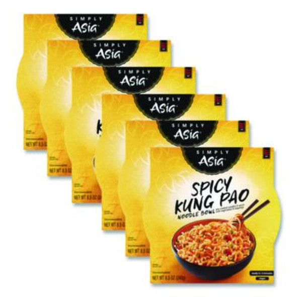 Simply Asia Spicy Kung Pao Noodle Bowl, 8.5 Oz, 6/Carton