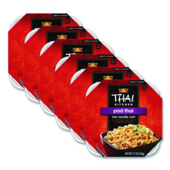 Thai Kitchen Pad Thai Rice Noodle Cart, 9.77 Oz Individually Wrapped, 6/Carton