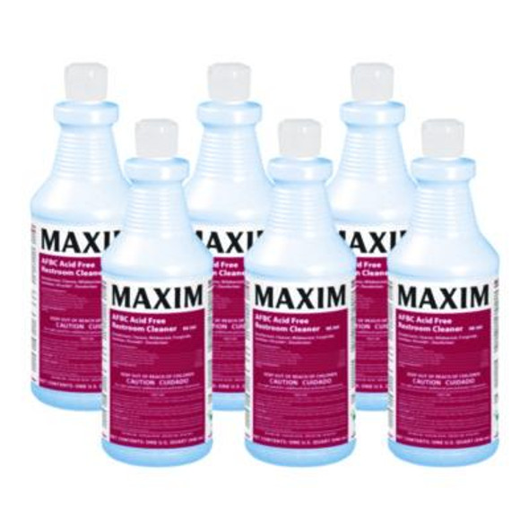Afbc Acid-Free Restroom Cleaner, Safe-To-Ship, Fresh Scent, 32 Oz Bottle, 6/Carton