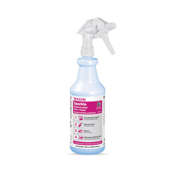 Rtu Sparkle Glass Cleaner, Safe-To-Ship, 32 Oz Bottle, 6/Carton