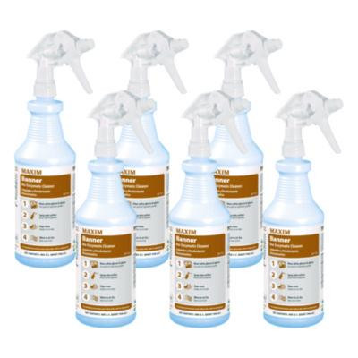 Banner Bio-Enzymatic Cleaner, Safe-To-Ship, Fresh Scent, 32 Oz Bottle, 6/Carton