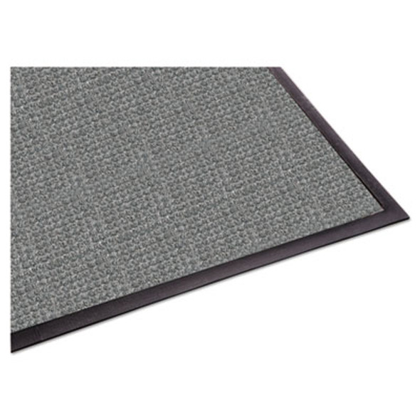 Waterguard Indoor/Outdoor Scraper Mat, Rectangular, Gray Ridged Needle-Punch Surface, 36" x 10 Ft