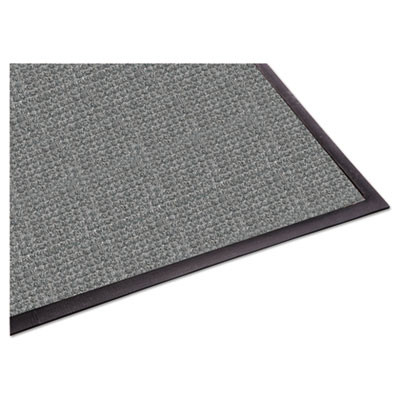 Waterguard Indoor/Outdoor Scraper Mat, Rectangular, Gray Ridged Needle-Punch Surface, 36" x 10 Ft