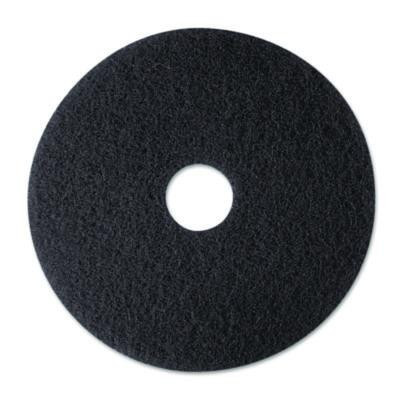 Low-Speed Stripper Floor Pad 7200, 12" Diameter, Black, 5/Carton