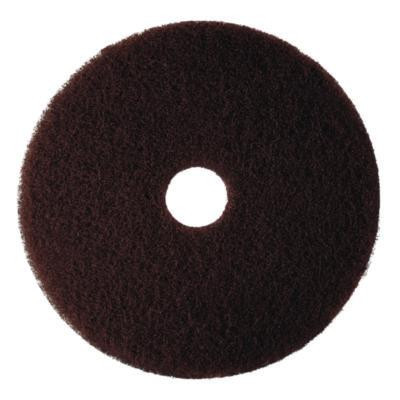 Low-Speed High Productivity Floor Pads 7100, 14" Diameter, Brown, 5/Carton