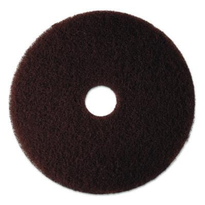 Low-Speed High Productivity Floor Pads 7100, 21" Diameter, Brown, 5/Carton