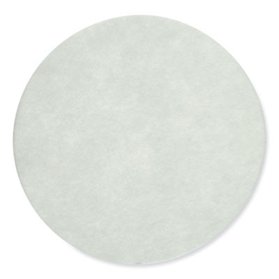 Carpet Bonnet Pad, 20" Diameter, White, 5/Carton
