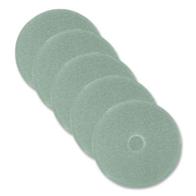 Ultra High-Speed Floor Burnishing Pads 3100, 19" Diameter, Aqua, 5/Carton