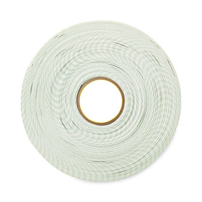 Permanent High-Density Foam Mounting Tape, Holds Up To 2 Lb, 0.75" x 38 Yds, White