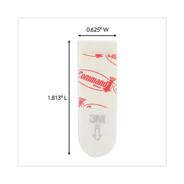 Poster Strips, Removable, Holds Up To 1 Lb Per Pair, 1.63 X 2.75, White, 256/Pack