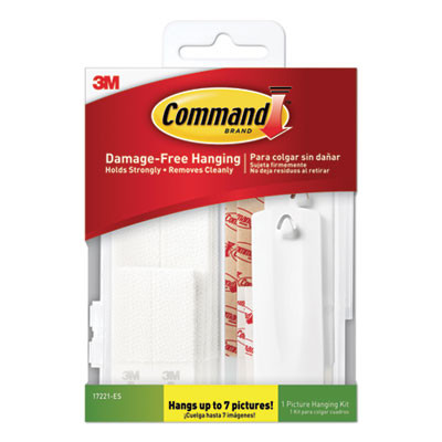 Picture Hanging Kit, Assorted Sizes, Plastic, White, 1 Lb; 4 Lb Capacities, 24 Pieces/Pack