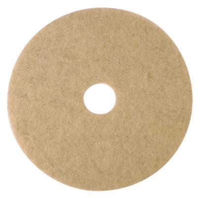 Ultra High-Speed Natural Blend Floor Burnishing Pads 3500, 24" Diameter, Tan, 5/Carton