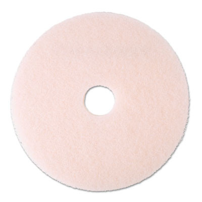 Ultra High-Speed Eraser Floor Burnishing Pad 3600, 17" Diameter, Pink, 5/Carton