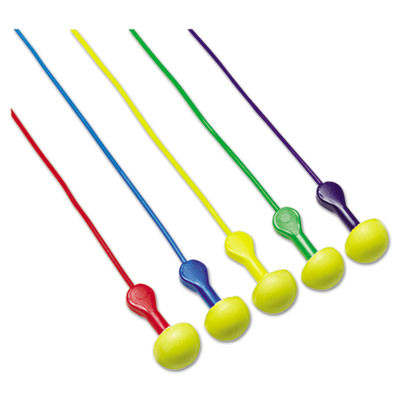 E-A-R Express Pod Plugs Single-Use Earplugs, Corded, 25 Db Nrr, Yellow Plug Tips/Assorted Color Cords And Grips, 100 Pairs
