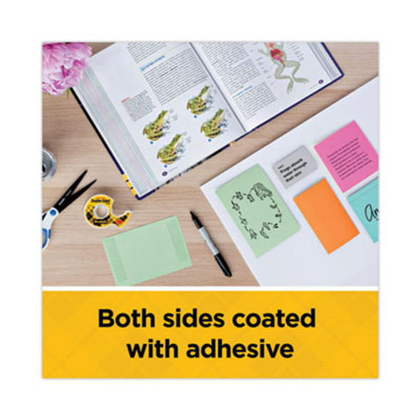 Double-Sided Permanent Tape In Handheld Dispenser, 1" Core, 0.5" X 20.83 Ft, Clear, 3/Pack
