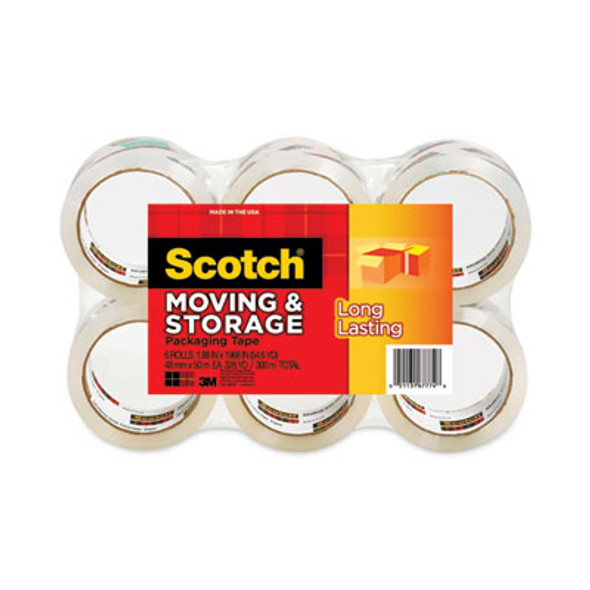 Storage Tape, 3" Core, 1.88" X 54.6 Yds, Clear, 6/Pack