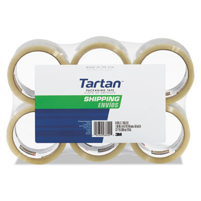 3710 Packaging Tape, 3" Core, 1.88" X 54.6 Yds, Clear, 6/Pack