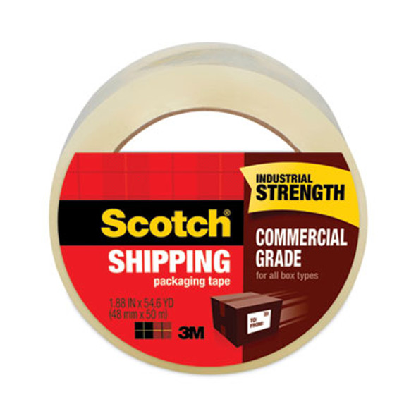 3750 Commercial Grade Packaging Tape, 3" Core, 1.88" X 54.6 Yds, Clear