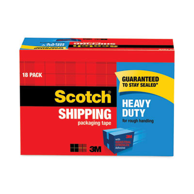 3850 Heavy-Duty Packaging Tape Cabinet Pack, 3" Core, 1.88" X 54.6 Yds, Clear, 18/Pack