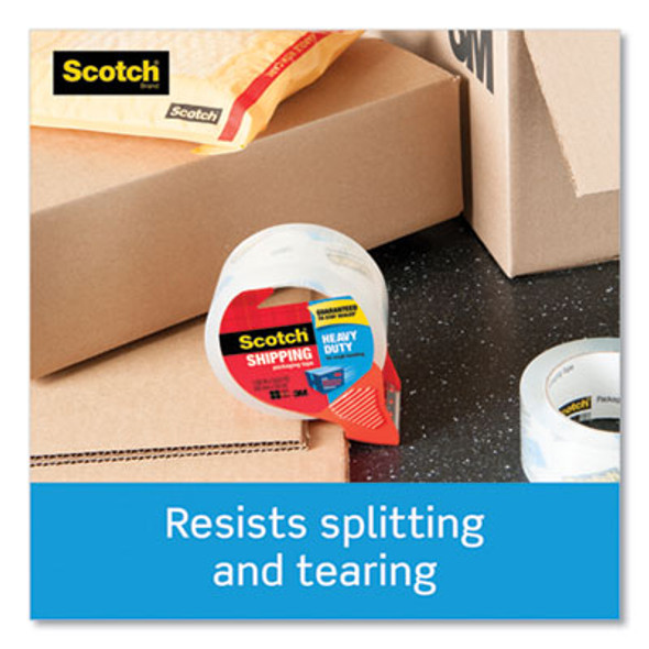 3850 Heavy-Duty Packaging Tape With Dispenser, 3" Core, 1.88" X 54.6 Yds, Clear, 1/Roll