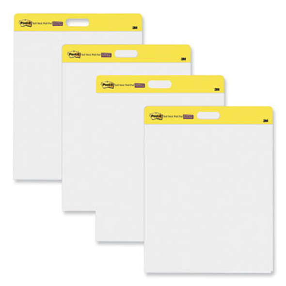 Self-Stick Wall Pad, Unruled, (20) White 20 x 23 Sheets, 4/Carton
