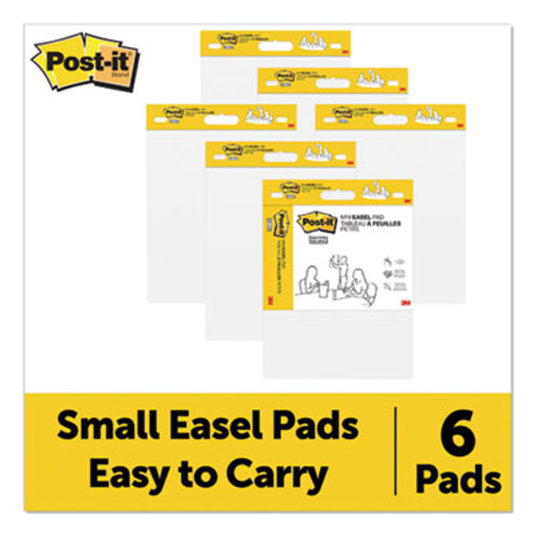 Vertical-Orientation Self-Stick Easel Pads, Unruled, 15" x 18", White, 20 Sheets, 2/Pack