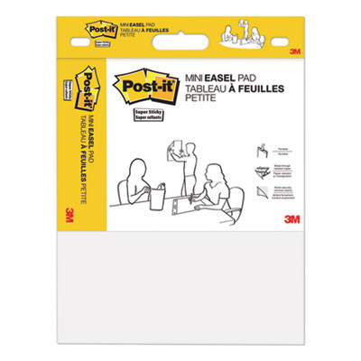 Vertical-Orientation Self-Stick Easel Pads, Unruled, (20) White 15" x 18" Sheets, 2/Pack