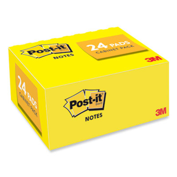 Original Pads In Canary Yellow, 1.38" x 1.88", Value Pack, 100 Sheets/Pad, 24 Pads/Pack