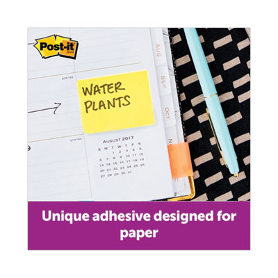 Original Recycled Note Pads, 1.5" x 2", Canary Yellow, 100 Sheets/Pad, 12 Pads/Pack