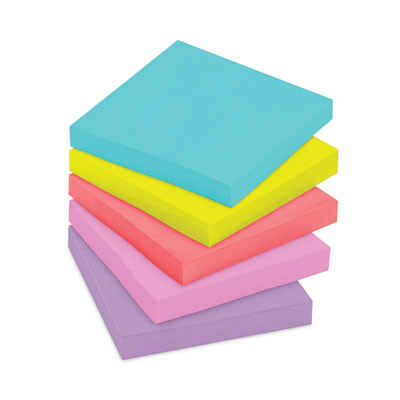 Pads In Supernova Neon Collection Colors, Cabinet Pack, 3" x 3", 70 Sheets/Pad, 24 Pads/Pack