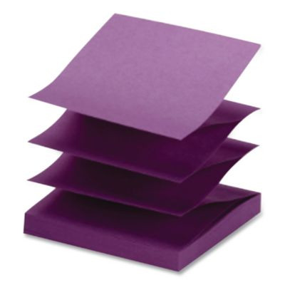 Self-Stick Pop-Up Notes, 3" x 3", Assorted Bright Colors, 100 Sheets/Pad, 12 Pads/Pack