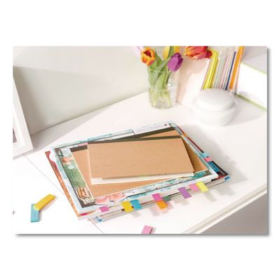 Page Flag Markers, Assorted Colors,100 Flags/Pad, 5 Pads/Pack