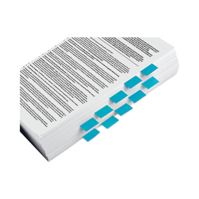 Standard Page Flags In Dispenser, Bright Blue, 50 Flags/Dispenser, 2 Dispensers/Pack