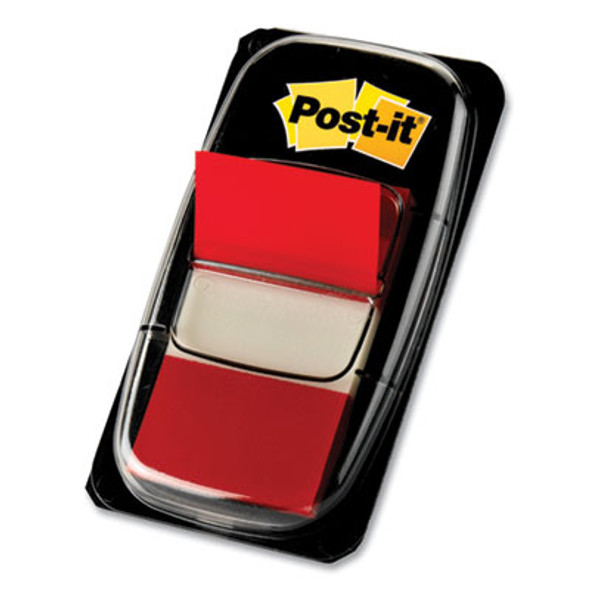 Marking Page Flags In Dispensers, Red, 50 Flags/Dispenser, 12 Dispensers/Pack