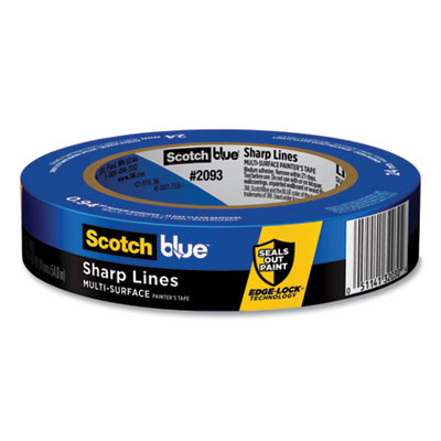 Sharp Lines Multi-Surface Painter's Tape, 3" Core, 0.94" X 60 Yds, Blue