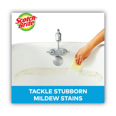 Dobie All-Purpose Cleaning Pad, 4.3 X 2.6, 0.5" Thick, Yellow, 3/Pack