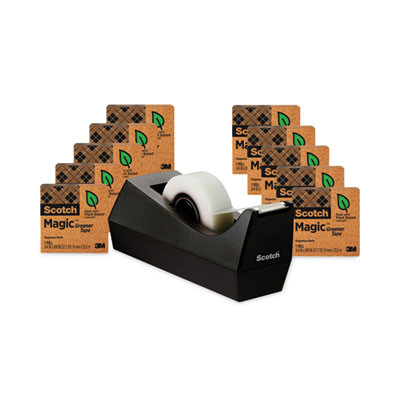 Magic Tape Cabinet Pack, 1" Core, 0.75" X 83.33 Ft, Clear, 18/Pack