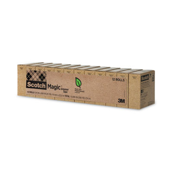 Magic Greener Tape, 1" Core, 0.75" X 75 Ft, Clear, 12/Pack