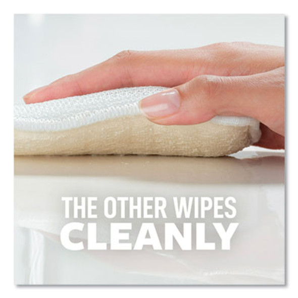 Greener Clean Dual Action Scrub And Wipe, 2.8 x 4.7, 0.7" Thick, White, 2/Pack